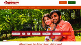 What Artoflivingmatrimony.org website looked like in 2019 (4 years ago)