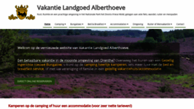 What Alberthoeve.nl website looked like in 2019 (4 years ago)