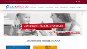 What Aryapsikoloji.com.tr website looked like in 2019 (4 years ago)