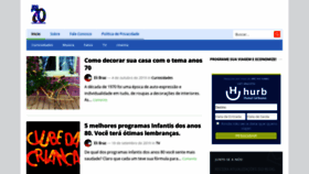 What Ano70.com.br website looked like in 2019 (6 years ago)