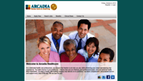 What Arcadiamedicalstaffing.com website looked like in 2019 (4 years ago)