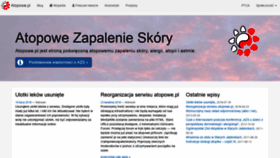 What Atopowe-zapalenie.pl website looked like in 2019 (4 years ago)