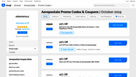 What Aeropostale.bluepromocode.com website looked like in 2019 (4 years ago)
