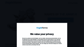 What Angelsnames.xyz website looked like in 2019 (4 years ago)