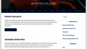 What Autopricerelease.com website looked like in 2019 (4 years ago)