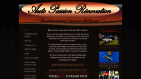 What Autopassionrenovation.fr website looked like in 2019 (4 years ago)