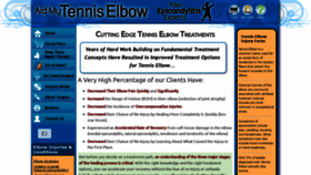 What Aidmytenniselbow.com website looked like in 2019 (4 years ago)