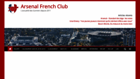 What Arsenalfrenchclub.fr website looked like in 2019 (5 years ago)