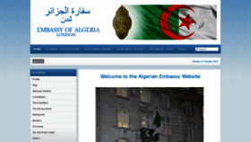 What Algerianembassy.org.uk website looked like in 2019 (4 years ago)
