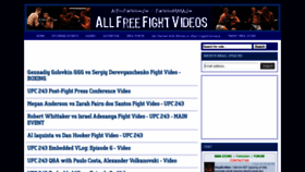 What Allfreefightvideos.com website looked like in 2019 (4 years ago)