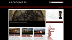 What Archeowiesci.pl website looked like in 2019 (4 years ago)