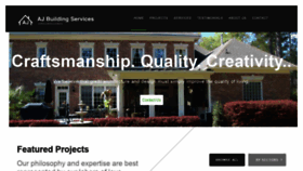 What Ajbuildingservices.com website looked like in 2019 (4 years ago)