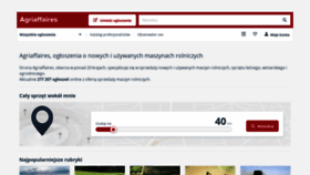 What Agriaffaires.pl website looked like in 2019 (4 years ago)