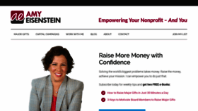 What Amyeisenstein.com website looked like in 2019 (4 years ago)