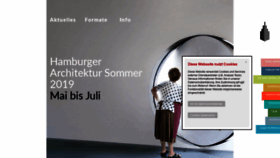 What Architektursommer.de website looked like in 2019 (4 years ago)