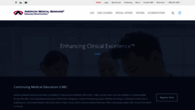 What Americanmedicalseminars.com website looked like in 2019 (4 years ago)