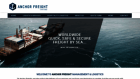 What Anchor-freight.co.uk website looked like in 2019 (4 years ago)