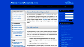 What Autobrokerdispatch.com website looked like in 2019 (4 years ago)