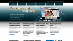 What Aurora-net.pl website looked like in 2019 (4 years ago)