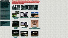 What Aah-canopies.com website looked like in 2019 (4 years ago)