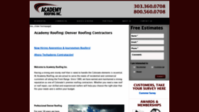 What Academyroofinginc.com website looked like in 2019 (4 years ago)