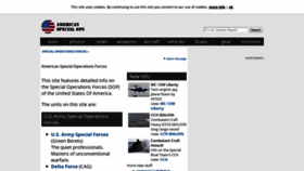 What Americanspecialops.com website looked like in 2019 (4 years ago)