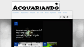 What Acquariando.info website looked like in 2019 (4 years ago)