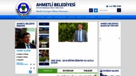 What Ahmetli.bel.tr website looked like in 2019 (4 years ago)