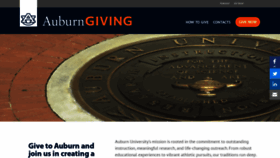What Auburngiving.org website looked like in 2019 (4 years ago)