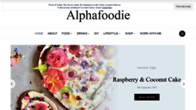 What Alphafoodie.com website looked like in 2019 (4 years ago)