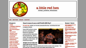 What Alittleredhen.com website looked like in 2019 (4 years ago)