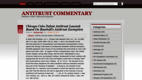 What Antitrustcommentary.com website looked like in 2019 (4 years ago)