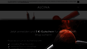 What Alcina.de website looked like in 2019 (4 years ago)