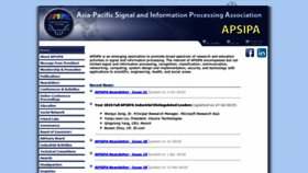 What Apsipa.org website looked like in 2019 (4 years ago)