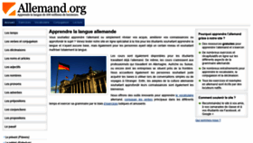 What Allemand.org website looked like in 2019 (4 years ago)