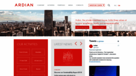 What Ardian.com website looked like in 2019 (4 years ago)