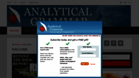 What Analyticalgrammar.com website looked like in 2019 (4 years ago)