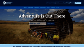 What Adventurecycling.com website looked like in 2019 (4 years ago)