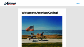 What Americancycling.org website looked like in 2019 (4 years ago)