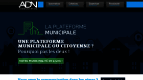 What Adncomm.com website looked like in 2019 (4 years ago)