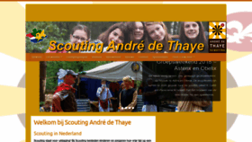 What Andredethaye.com website looked like in 2019 (4 years ago)