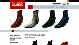 What Aureliogarciashoes.com website looked like in 2019 (4 years ago)