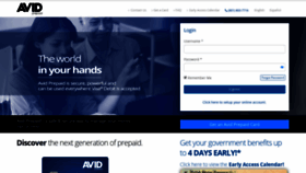 What Avidprepaid.com website looked like in 2019 (4 years ago)