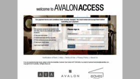 What Avalonaccess.com website looked like in 2019 (4 years ago)