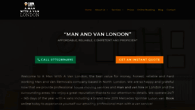 What Amanwithavanlondon.co.uk website looked like in 2019 (4 years ago)