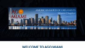 What Agomiami.org website looked like in 2019 (4 years ago)