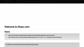 What Ahazu.com website looked like in 2019 (4 years ago)