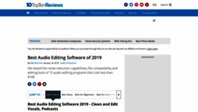 What Audio-editing-software-review.toptenreviews.com website looked like in 2019 (4 years ago)