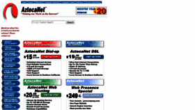 What Azteca.net website looked like in 2019 (4 years ago)