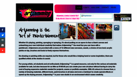 What Artjamming.co.za website looked like in 2019 (4 years ago)